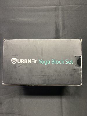 URBNFit Yoga Block 2 PC Moisture Resistant High Density EVA Foam Block NEW