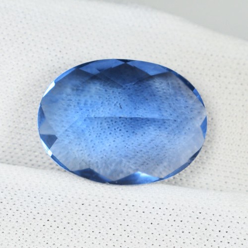 9,68 ct ULTIMATE HOT PURPLE BLUE NATURAL FLUORITE Checker Cut See Vdo 9219 JBM - Bild 2 von 2