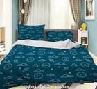 3D Moon Rocket Cloud Hand Darwn Quilt Cover Set Duvet Cover Bedding Pillowcases