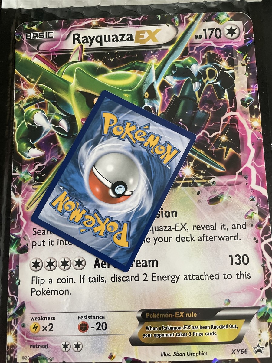 NM JUMBO Pokemon Shiny RAYQUAZA EX Card BLACK STAR PROMO Set NM JUMBO Pokemon Shiny RAYQUAZA EX Card BLACK STAR PROMO Set