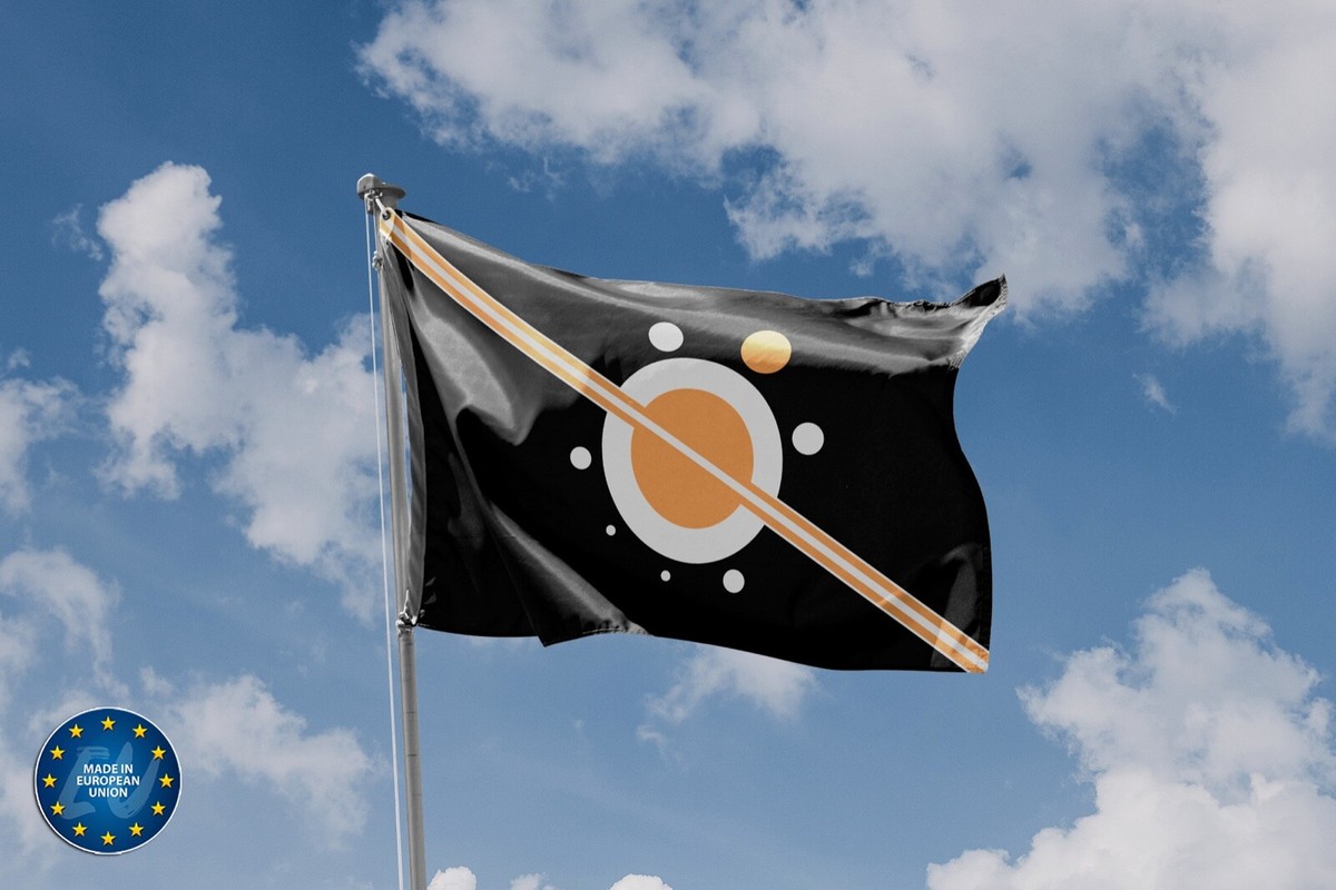 SolarStar Schwarze US-Flagge – 91 X 152 Cm, Bestickte Sterne, Genähte Streifen, Messingösen – Wetterfestes Polyester