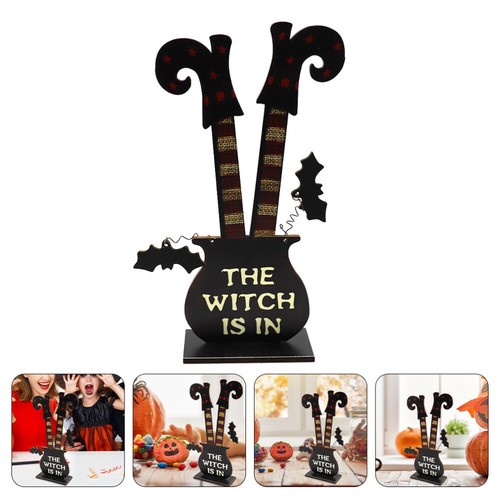 Witch Legs Decoration Halloween Tabletop Decor Halloween Table Centerpiece - Picture 3 of 12