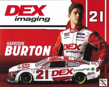 2023 HARRISON BURTON “DEX IMAGING WOOD BROTHERS” #21 NASCAR POSTCARD