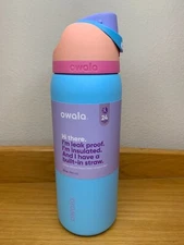 NEW Owala "In Bloom" 32oz Free Sip Spring Blue, Pink, Peach Stainless Steel