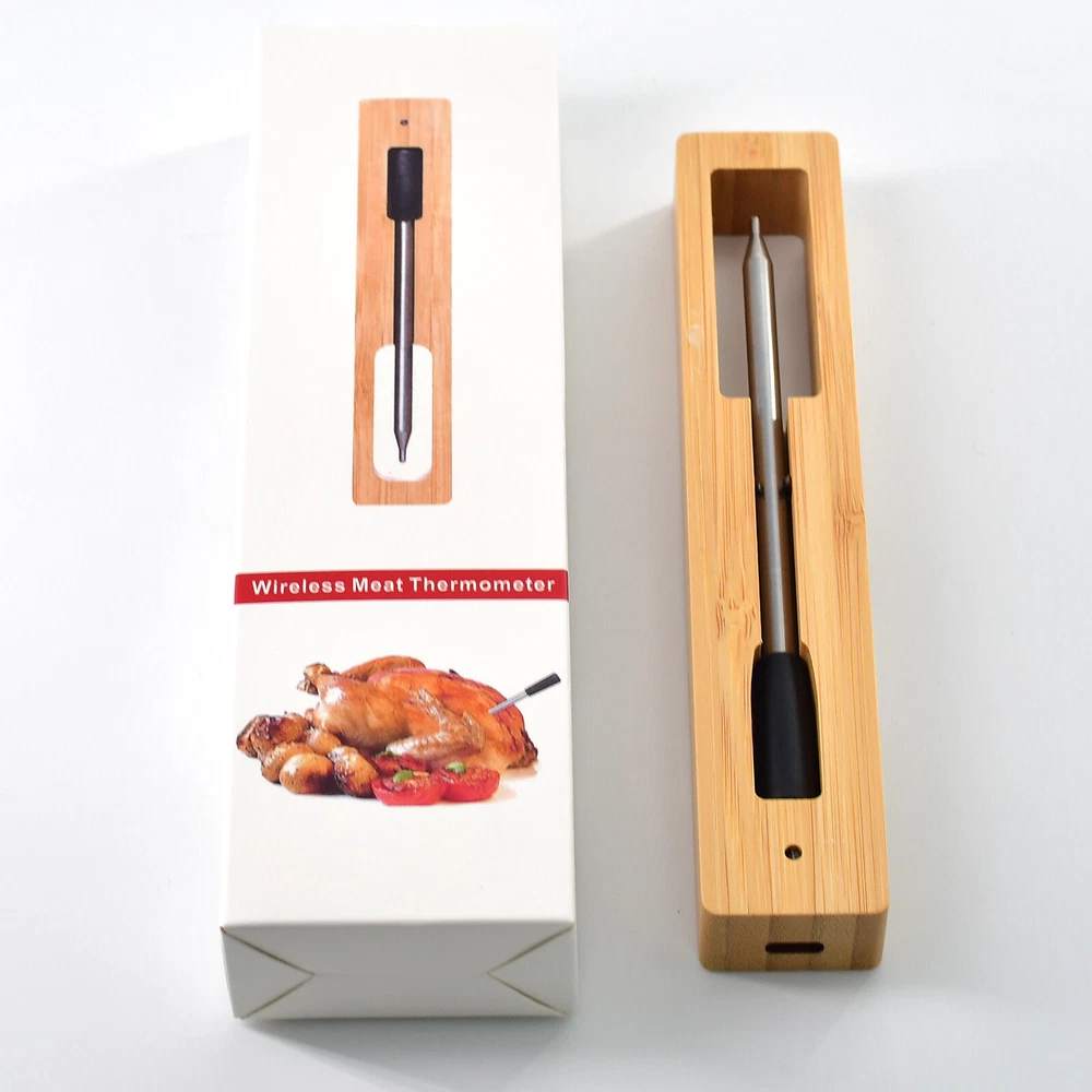 Smart Meat Thermometer with Bluetooth 165ft Wireless Range for The Oven Grill
