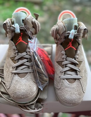 DS Travis Scott Nike Air Jordan 6 Retro British Khaki Size 7