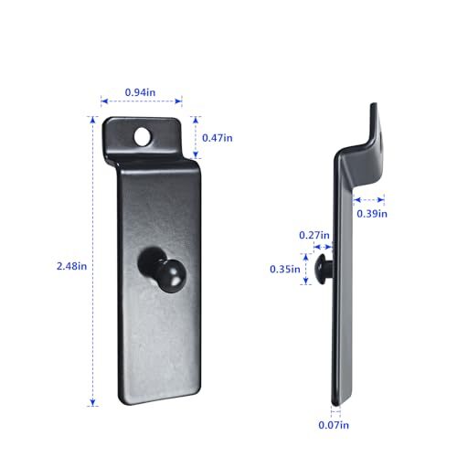 10pcs Slat Wall Hooks, Commercial Slat Wall Hooks Picture Frame Hooks Metal