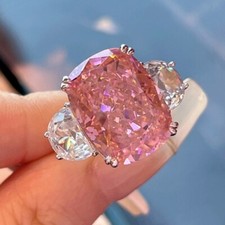 New Flower Cut Mix Color Pink White Topaz Gem...