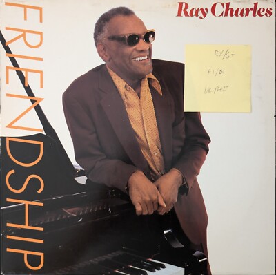 Ray Charles Friendship Vinyl Record EX/G+ CBS26060 1984