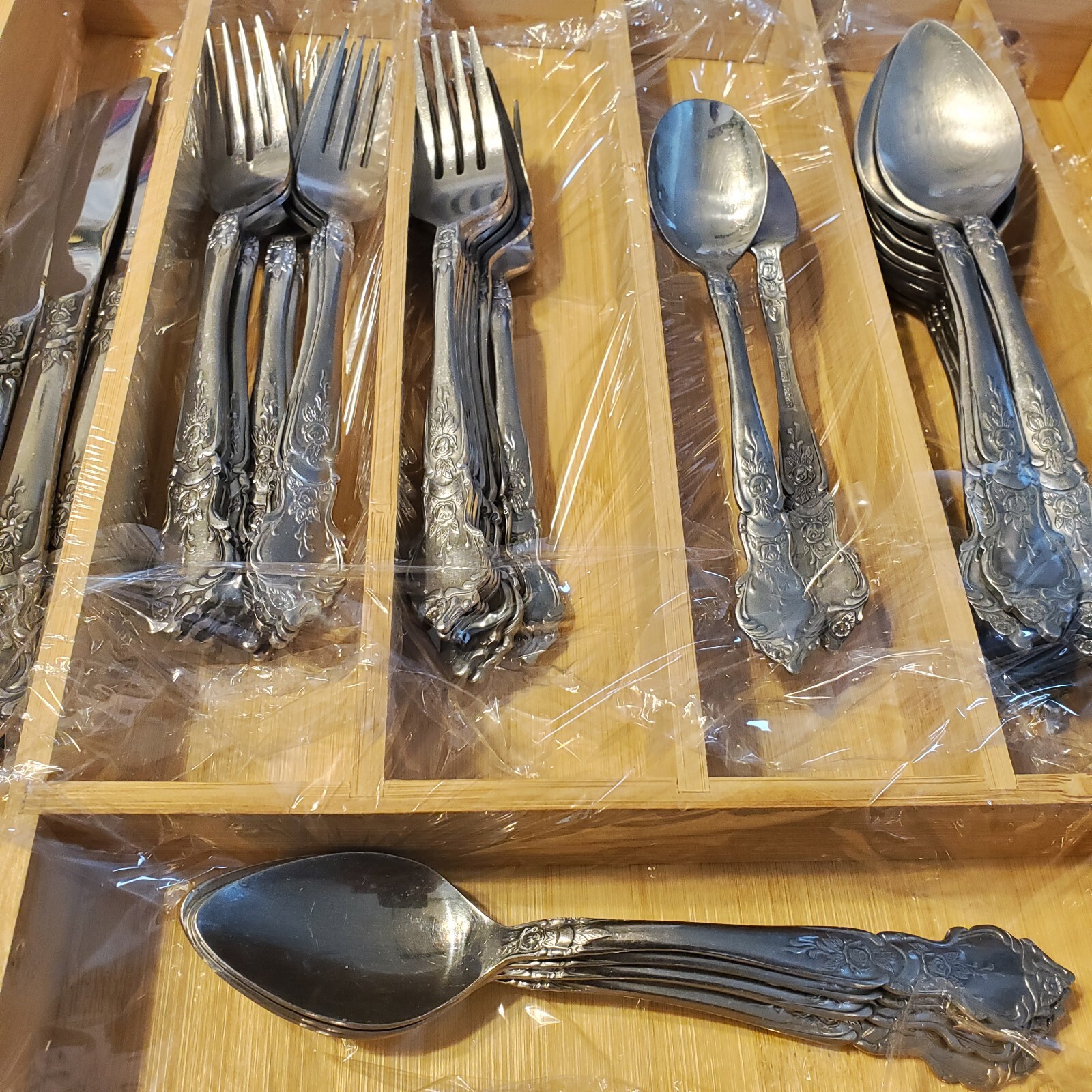 Vintage National Stainless Flatware Japan 39pc Lot READ Rare Roses