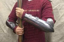Medieval Knight Bracers Arm Armor Warrior Larp Pair Of Bracers Arm Guard Costume
