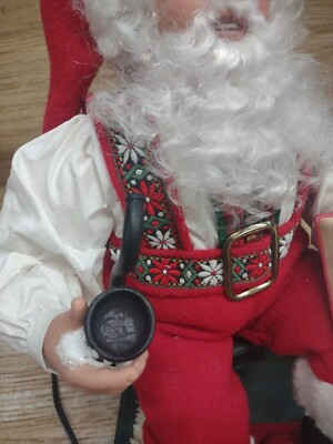 Holiday Creations Animated Storyteller Santa Grandfather Clock w