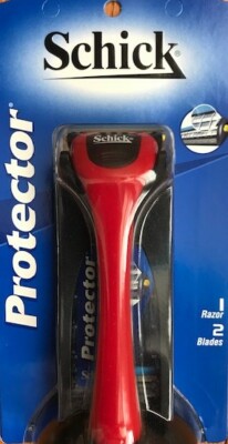 1999 ORIGINAL Vintage Schick Protector handle with TWO Cartridges