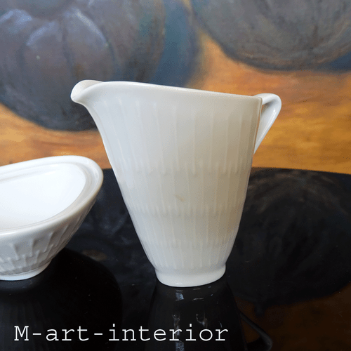 Hutschenreuther Zuckerdose und Kännchen, APART Design, MCM, Germany, 1950er - Bild 6 von 9
