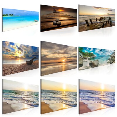 Leinwanddruck Vlies Bilder Bild Foto Strand Meer c-B-0133-b-a