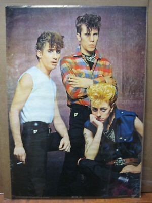 Stray Cats  Poster rock 1981 American Rockabilly band damaged Inv#7113