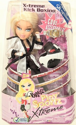 Bratz X-treme Kick Boxing Cloe Doll Play Spotz w/Clothing