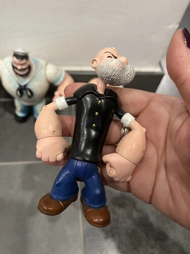 Popeye Braccio Di Ferro Mezco 2001 Action Figure Lotto. Olivia Bruto - Foto 4 di 21