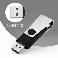 32GB,64GB,128GB USB 2.0 Flash Drive Swivel Thumb Memory Stick 1/2 PACK Lot