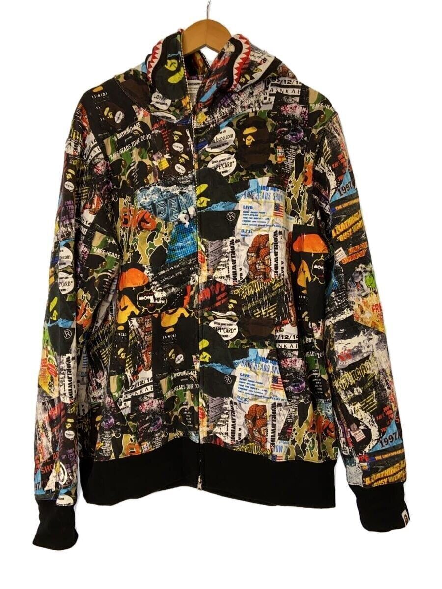 NO WHERE Zip Hoodie XL Cotton Multi Color Full Pattern NO WHERE Zip Hoodie XL Cotton Multi Color Full Pattern