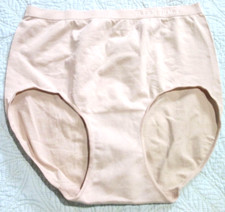 Ellen Tracy ladies' brief stretch panty-NWOT-Sz S/5-taupe-nylon/spandex