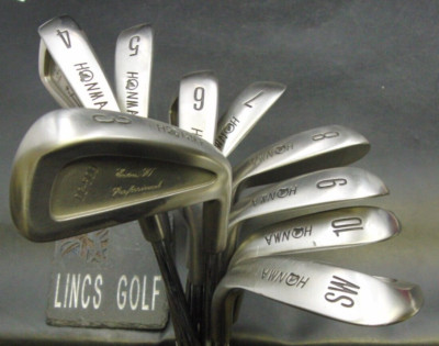 Set 9 x Honma DC-500 Eisen 3-SW Regular Stahlschäfte Honma Griffe