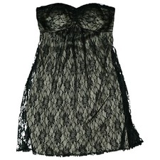 Laona Evening Cocktail Party Pencil Dress Short Mini Summer S Lace Black NEW