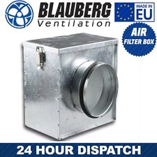 In-Line Air Filter Box for Extractor Fan, Ducting, Ventilation & Spare Fillter