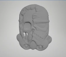3d Model Stl File for CNC Router Skull Trooper Storm 3D Model