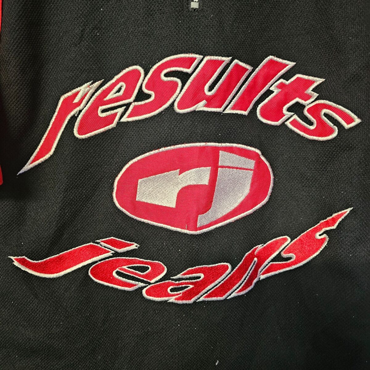 Vintage 90s Y2K Results Jeans 1/4 Zip Rap Hip Hop Streetwear Vintage 90s Y2K Results Jeans 1/4 Zip Rap Hip Hop Streetwear