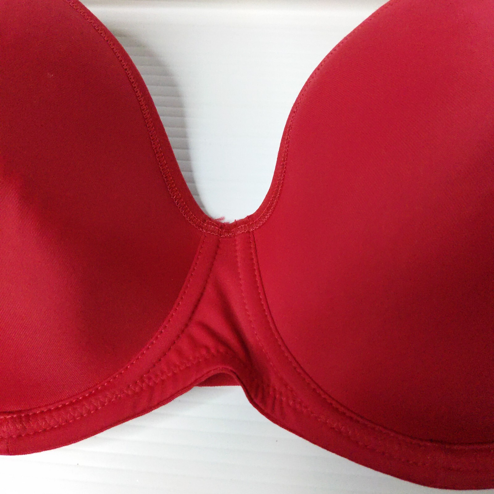 Triumph Bra 12DD Red TShirt Underwire Moulded Cup eBay
