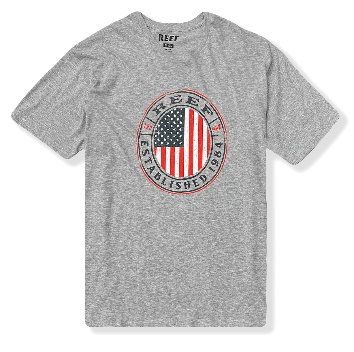 Футболка с рифовым флагом - NWT Mens Размер 2XL Серый Мульти - 45312-K10 2890₽