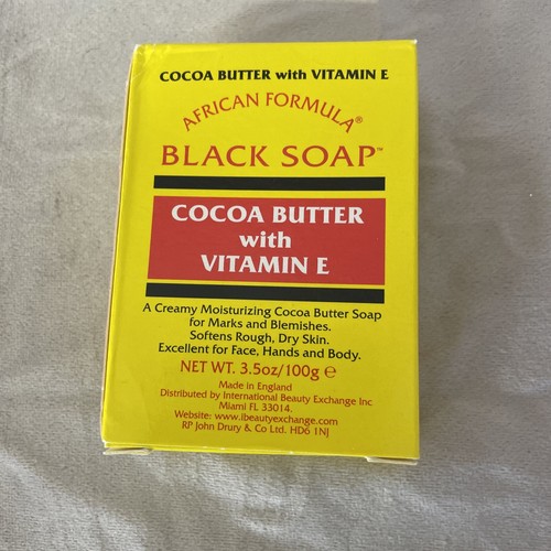 African Formula SCHWARZE SEIFE Kakaobutter Vitamin E 3,5 Unzen Jabon Negro Savon  - Bild 2 von 2