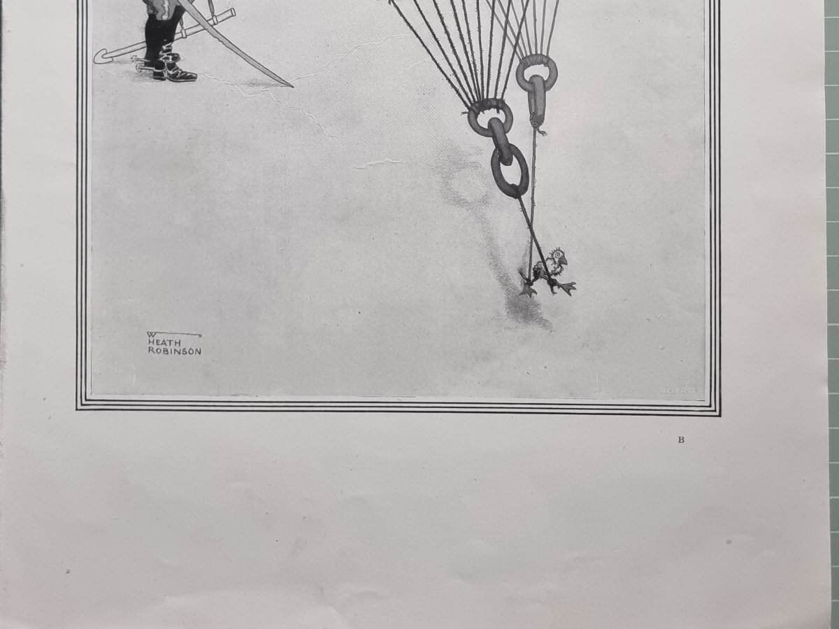 Sign Lesson Cartoon 1915 WW1 HEATH ROBINSON PRINT NACH PARIS ! FIRST LESSONS IN THE GOOSE ...