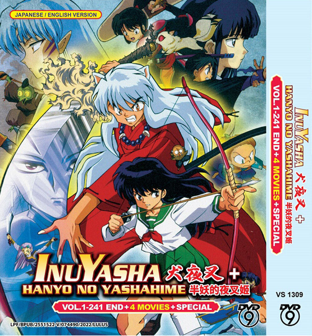 English dubbed of Inuyasha+Hanyo No Yashahime(1-241End+4  Movie+Special)Anime DVD