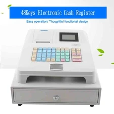 Cash Register w/Drawer Box Digital LED Display Retail /Restaurant POS