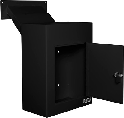 D700 through the Wall Drop Box, Tubular Key Locking Secure Mailbox with Adjustab