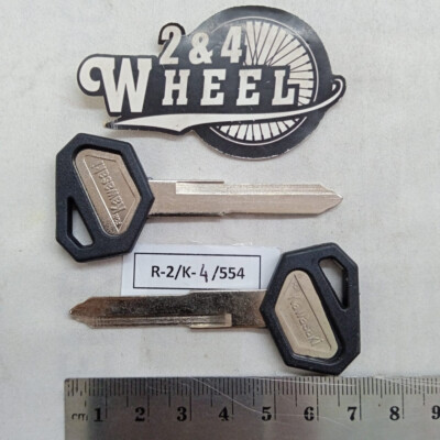 2Pcs Key Blank Uncut Kawasaki EX500 ZX6 ZX7 ZX9 Vulcan ZL NEW | eBay