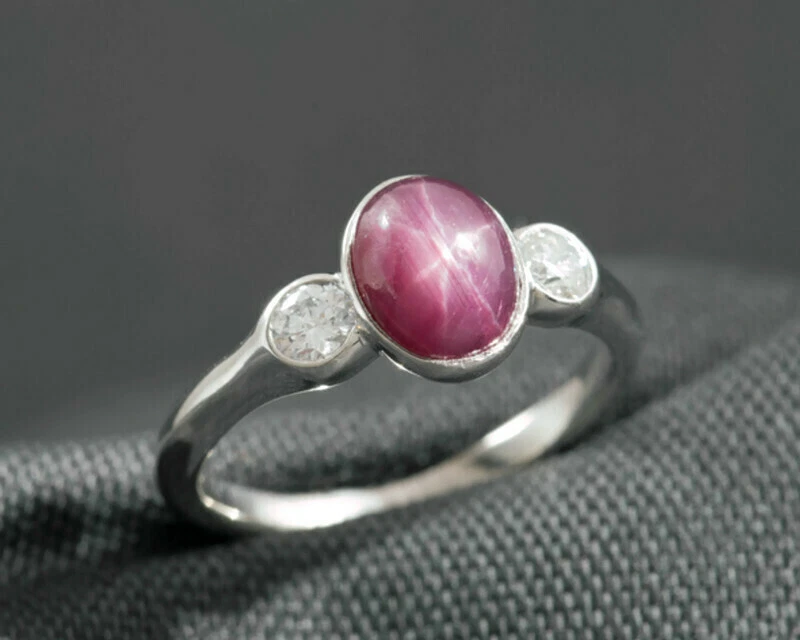 Simple Ruby Ring - Etsy