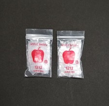 200 1/2" x 1/2" Reclosable Top Bags Poly Clear 2 MIL Zip Baggies half inch 1212