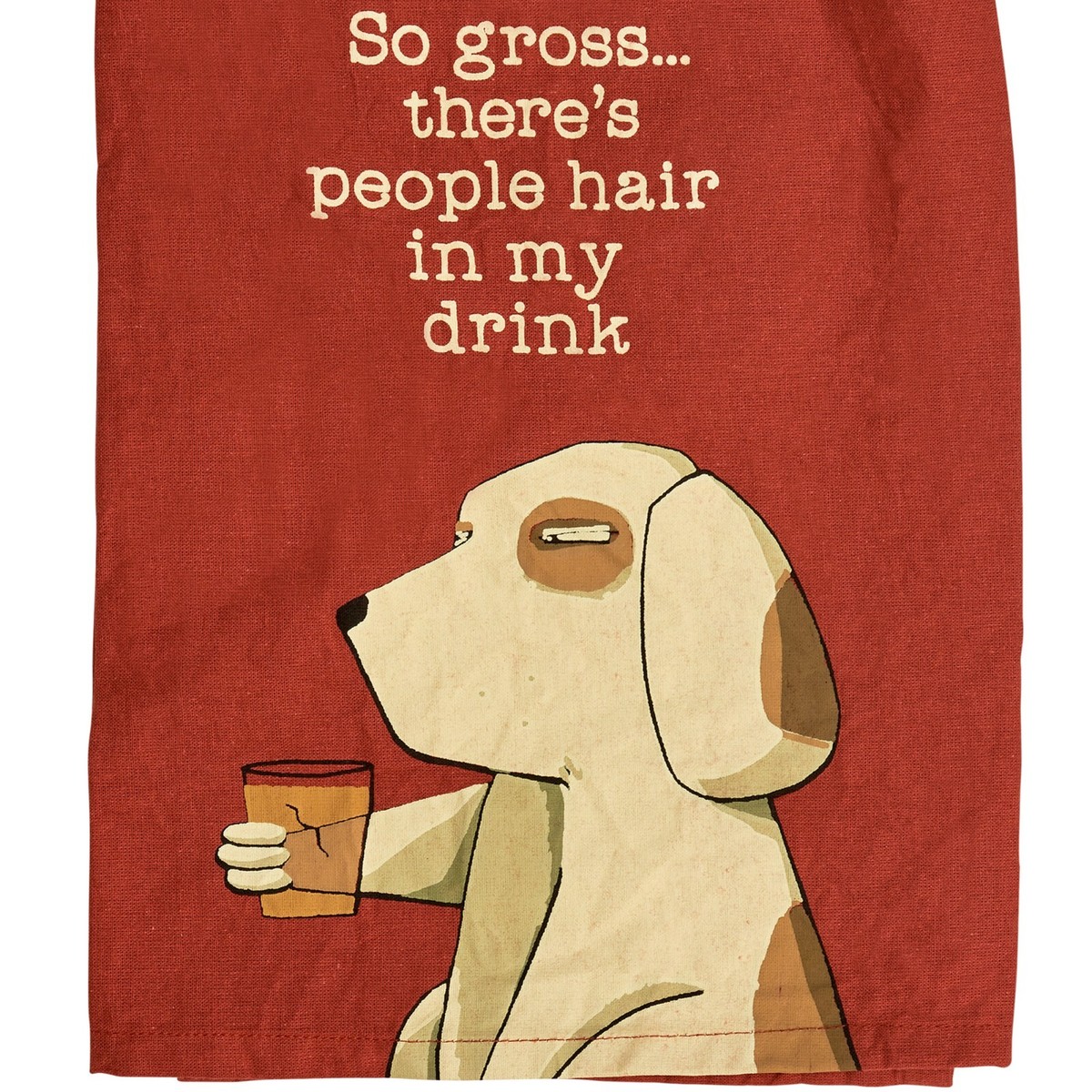 Primitives By Kathy Dog Hair Kitchen Towel Set - 2 Piece Funny Dog Lover Towels