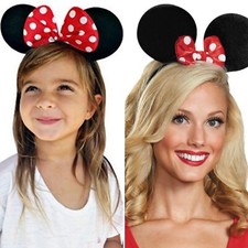 Minnie Mouse Ears with Bow - Headband - Licensed Costume Accessory - One Size