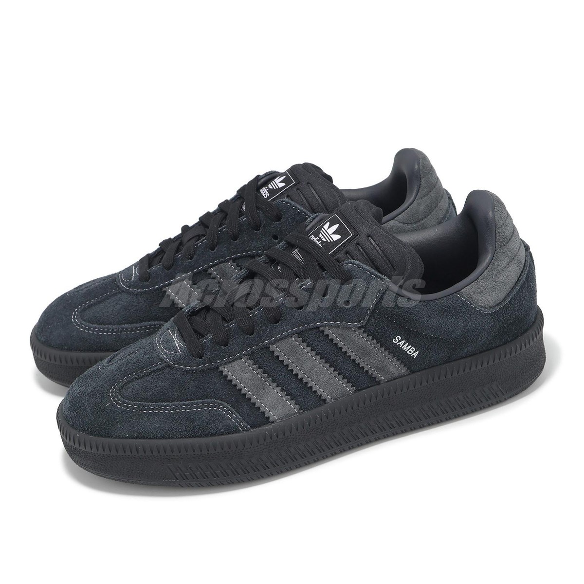 adidas Originals Samba XLG Black Carbon Men Unisex Casual Platform Shoes  IH2219