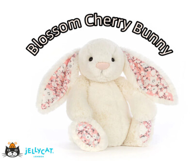  Blossom Blush Bunny Cherry うさぎ Jellycat Blossom Blush Bunny 'Cherry' - Small — Bird in Hand