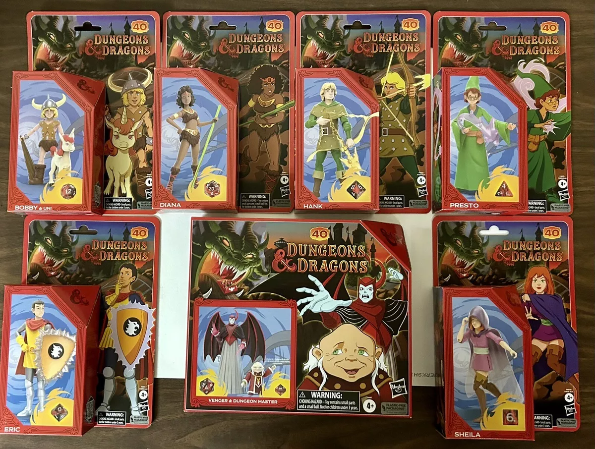 Dungeons & Dragons Cartoon Classics Scale Dungeon Master & Venger Action  Figures 2pk