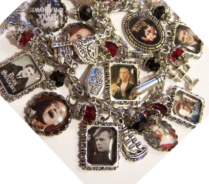 Pulsera clásica Dark Shadows Barnabas Collins años 60 retro con dije hecha a mano Foto 3 de 4