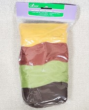Clover NATURAL WOOL ROVING Assortment A Needle FELTING NEW Gold Rust Green Brown