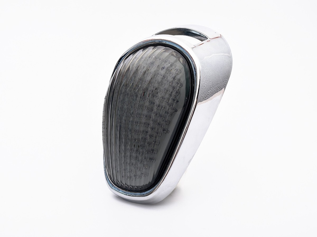 Bright2wheels LED Tail Light With Integrated Turn Signals - For Kawasaki Vulcan VN2000, Red Lens