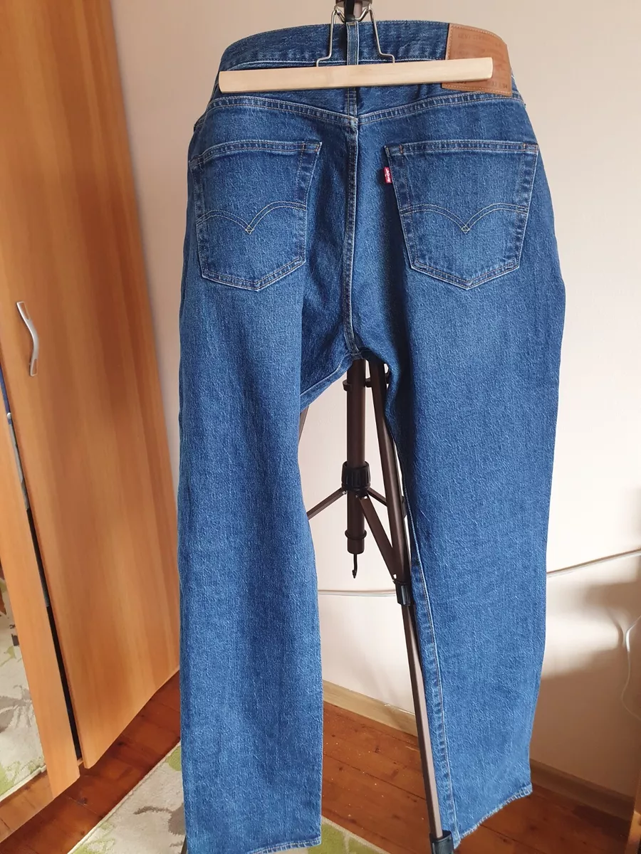 LEVI`S 501 Big E Blue SWAG jeans sz 33x34