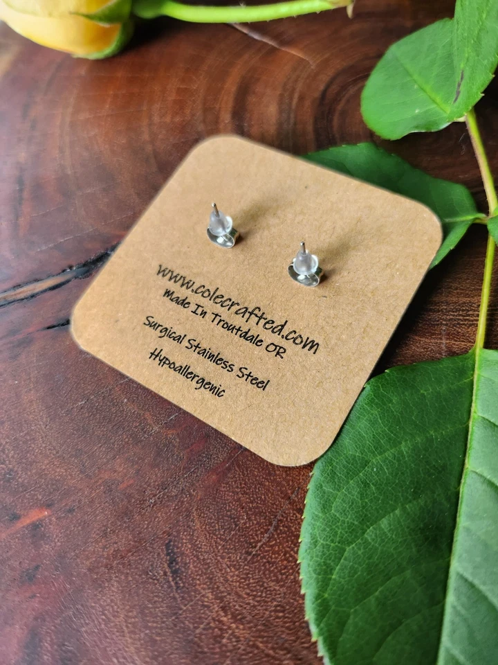 Серьги-звезды деревянные ручной работы с ободком 8 мм небесный патриот вестерн богемное подарок - Изображение 4 из 4